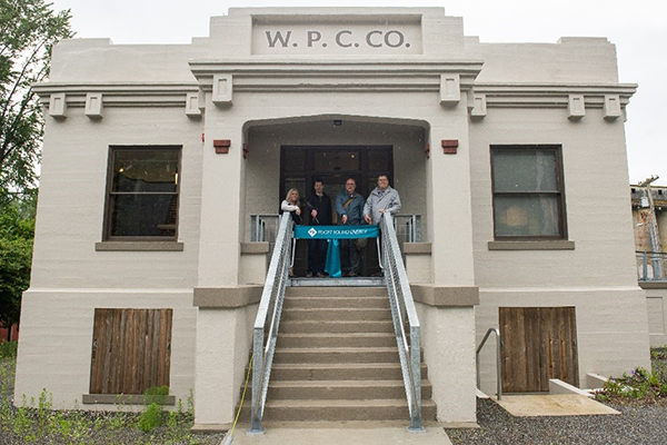Ribbon cutting ceremony at Baker River Visitor and Interpretation Center