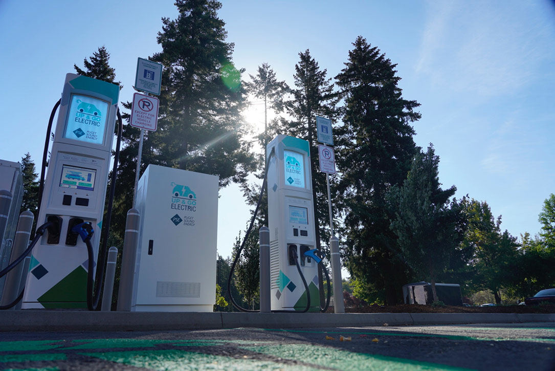 PSE PSE rolls out first of several public EV charging stations